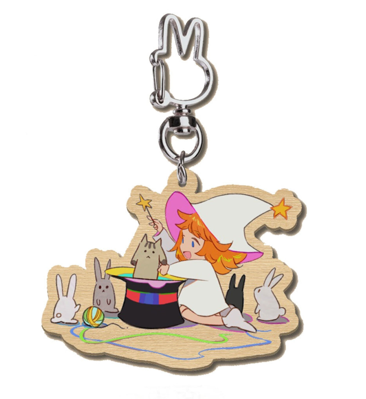 【Shipping】 Wooden Keychain